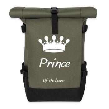 Le Prince de la Maison - Design Royal pour les enfants - Sac à dos roll top - olive/noir - Devant
