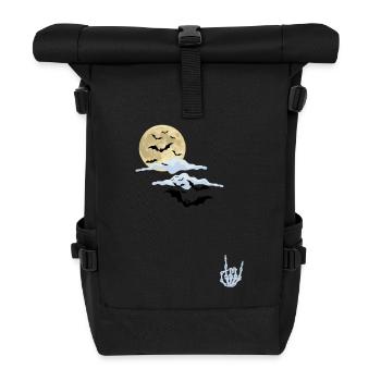 Halloween rockt - Rolltop Rucksack - Schwarz - Vorne
