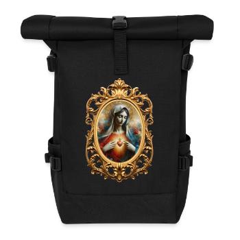 Stechpalme Maria Maria Madonna Mariana Jungfrau Maria Heilig - Rolltop Rucksack - Schwarz - Vorne