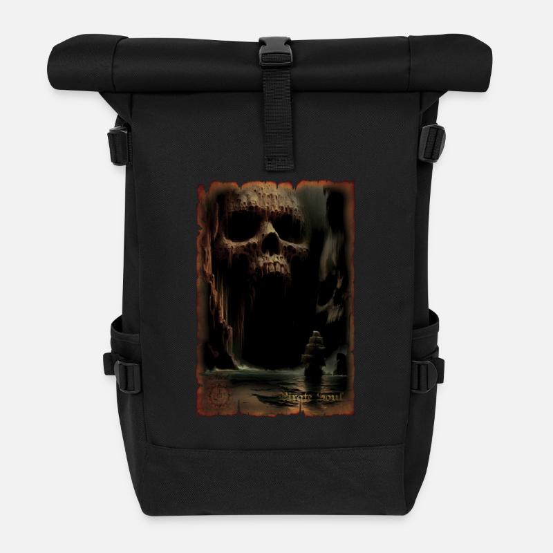 Der Wilde des Südens - Rolltop Rucksack - Schwarz