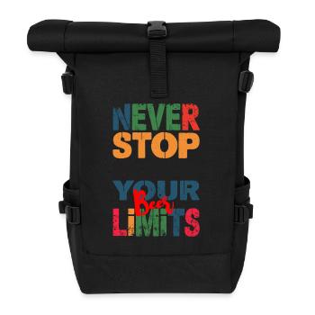 Limite de la bière - Humor - Rolltop Rucksack - Schwarz - Vorne