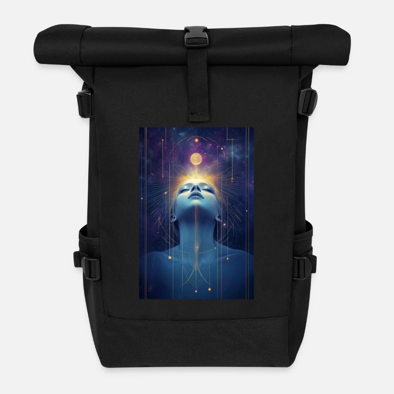 Creator of my World - Rolltop Rucksack - Schwarz