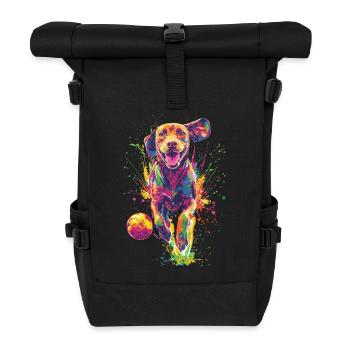 Vizsla - Rolltop Rucksack - Schwarz - Vorne