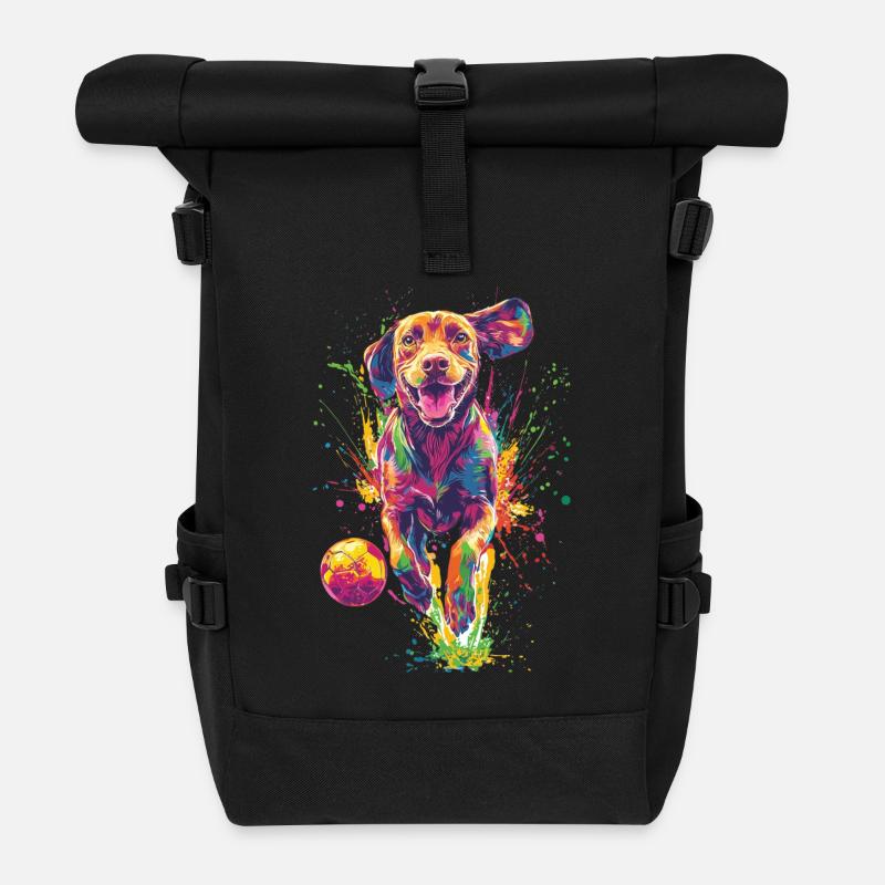 Vizsla - Rolltop Rucksack - Schwarz