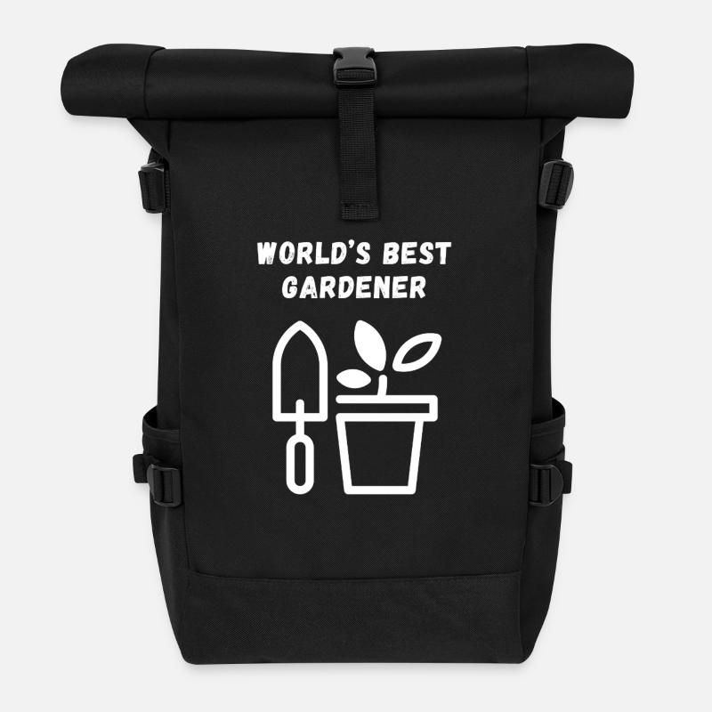 Der beste Gärtner der Welt - Rolltop Rucksack - Schwarz