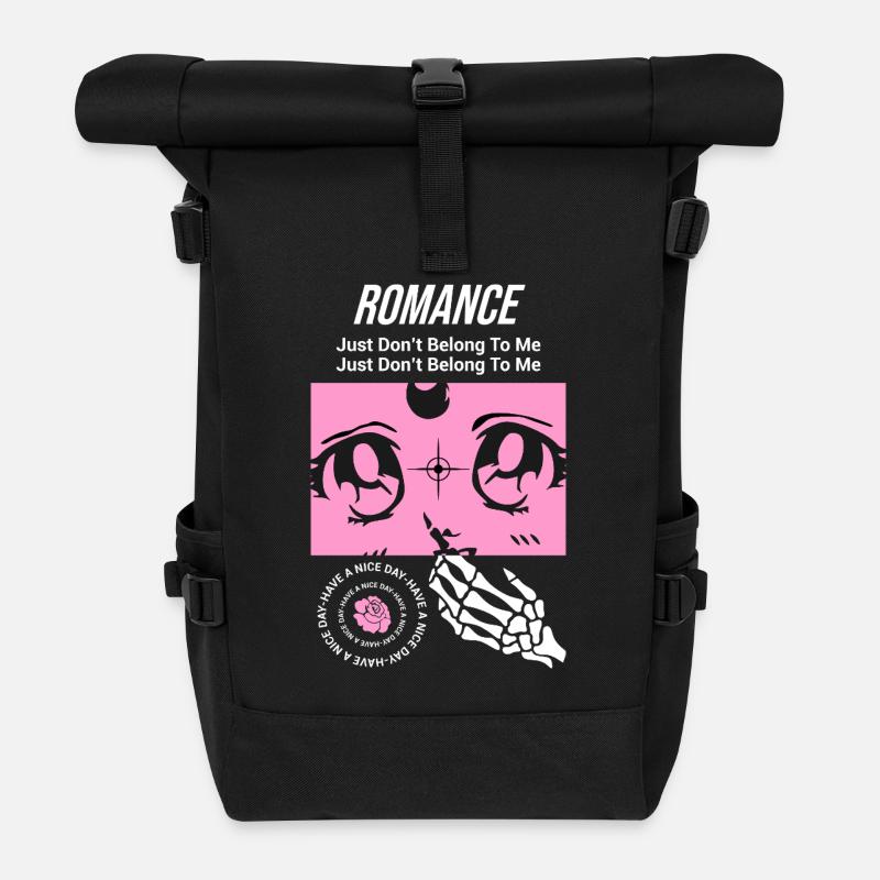 Romance- just don't belong to me - Rolltop Rucksack - Schwarz