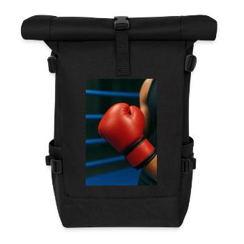 Boxing - Glove - Roll Top Backpack - black - Front