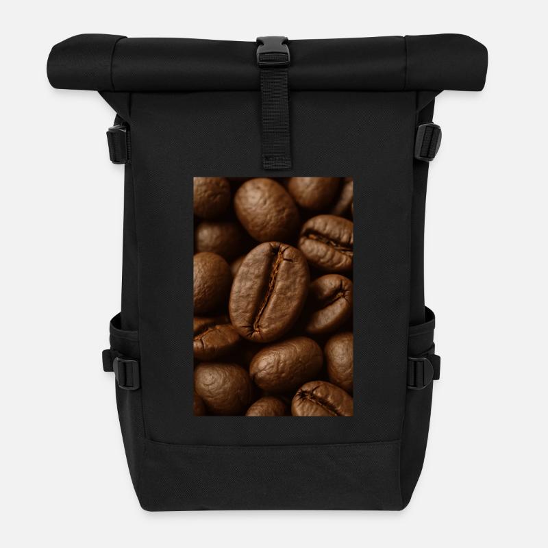 Coffee beans - The foundation of good coffee - Roll Top Backpack - black