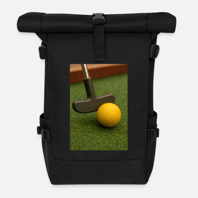 Sport - Miniature golf - Roll Top Backpack - black