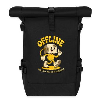 Bureau hors ligne PC Emails Ordinateur - Sac à dos roll top - noir - Devant