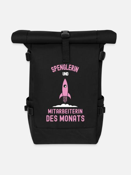 Beste Spenglerin Mitarbeiterin des Monats Spengler - Rolltop Rucksack - Schwarz