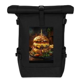Epic Bacon Cheese Burger Stack - Sac à dos roll top - noir - Devant
