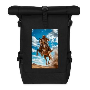 Epic Cowboy Jump - Roll Top Backpack - black - Front