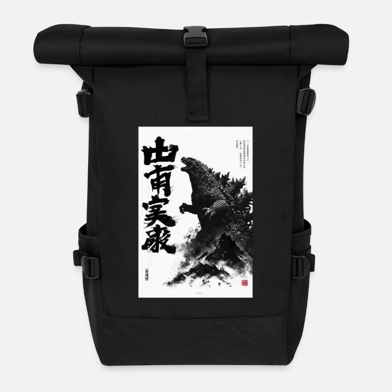 Monstertinte der Zerstörung - Rolltop Rucksack - Schwarz