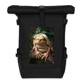 Fabuleuse princesse grenouille - Sac à dos roll top - noir - Devant