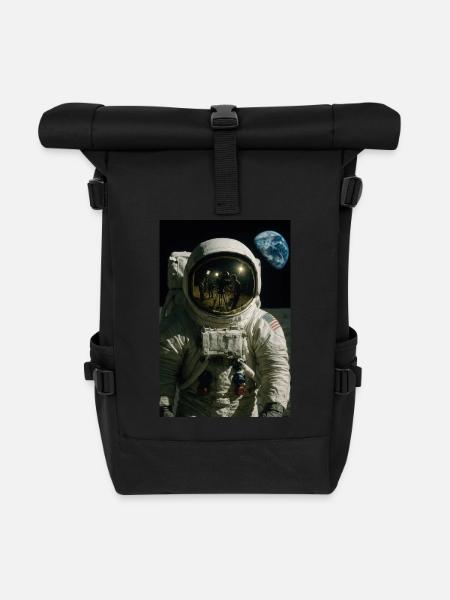 Mondlandung Hoax Konzeptkunst - Rolltop Rucksack - Schwarz