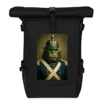 Orc Warlord in Ceremonial Dress - Roll Top Backpack - black - Front