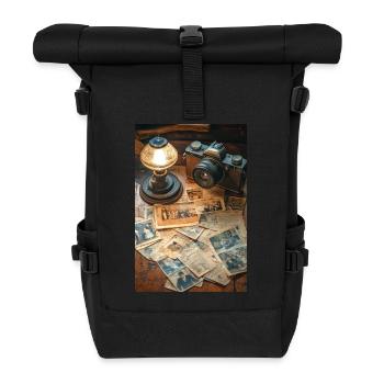 Des souvenirs vintage capturés dans le temps - Sac à dos roll top - noir - Devant