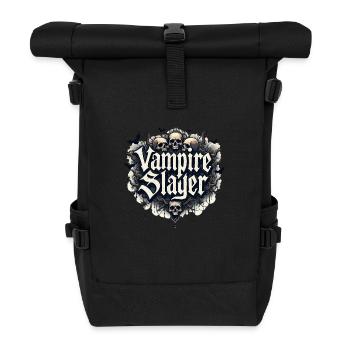 Vampirjäger - Ammazzavampiri - Rolltop Rucksack - Schwarz - Vorne