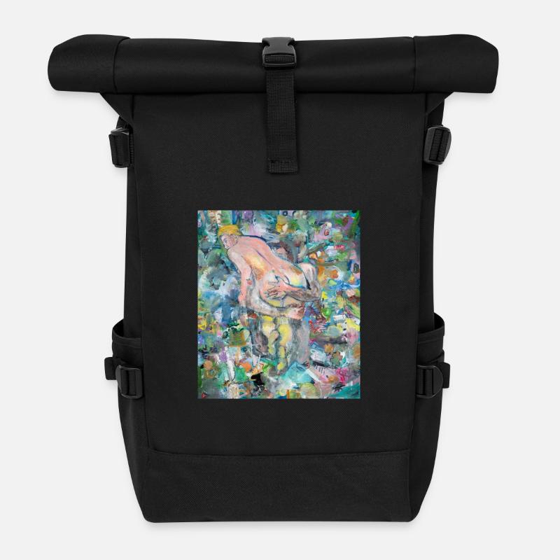 Histoire d’amour - Sac à dos roll top - noir
