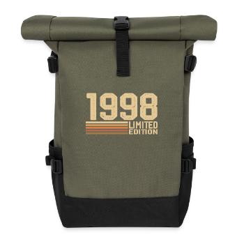 Born in 1998 Birthday - Gift 1998 Vintage 1998 - Roll Top Backpack - olive/black - Front