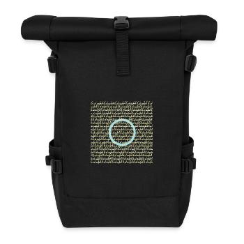 Einfach einfach creme - Rolltop Rucksack - Schwarz - Vorne