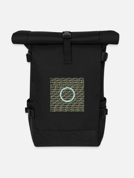 Simply simply cream - Roll Top Backpack - black