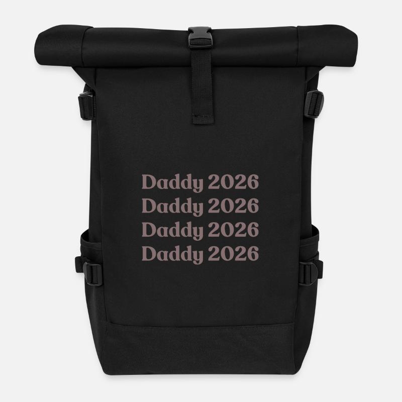 Daddy 2026 - Rolltop Rucksack - Schwarz