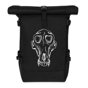Pavian Skull - Rolltop Rucksack - Schwarz - Vorne