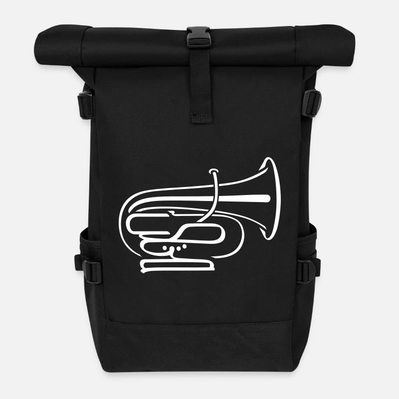 Tuba, Instrument - Rolltop Rucksack - Schwarz
