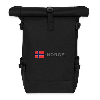 Norvège - Sac à dos roll top - noir - Devant