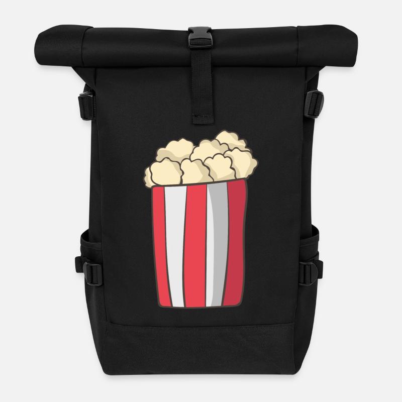 Popcorn - Rolltop Rucksack - Schwarz