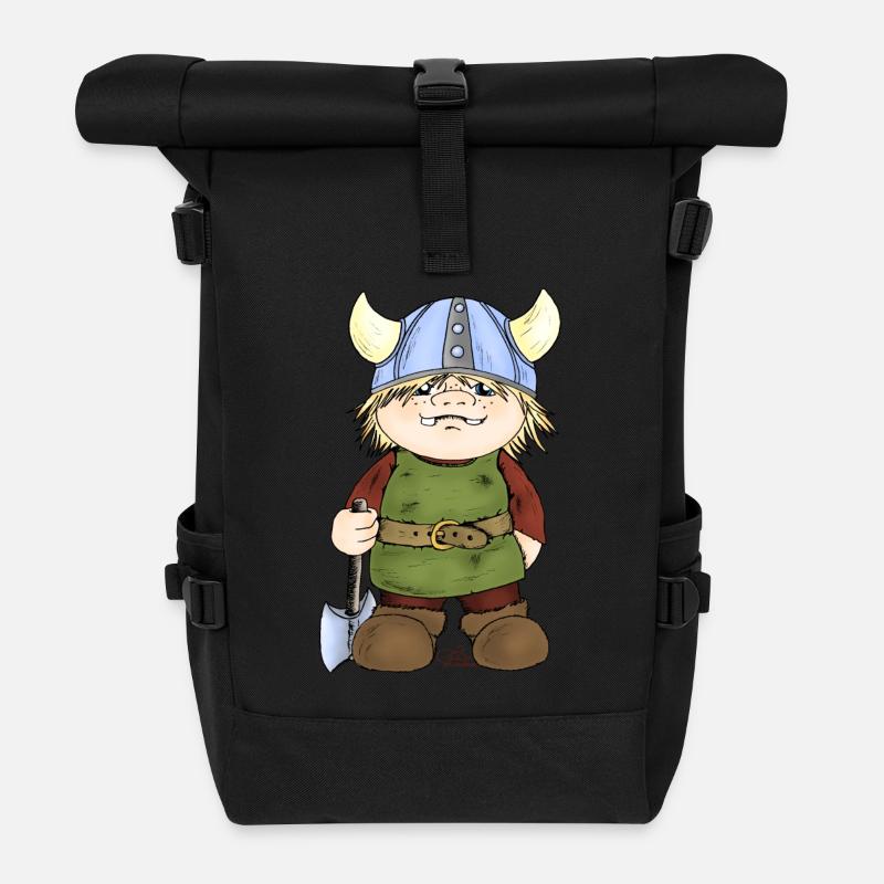 Erik, le petit viking - Sac à dos roll top - noir