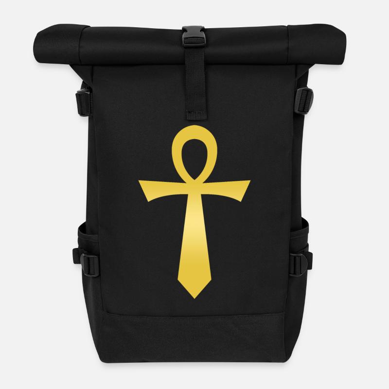 Ankh Zeichen - Ägypten - Ankh Symbol - Rolltop Rucksack - Schwarz