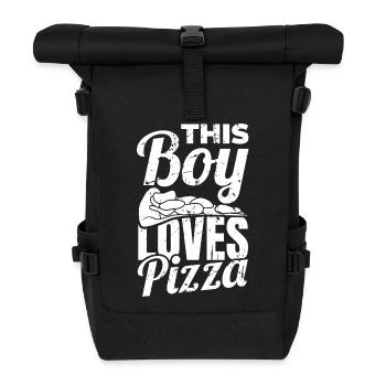 Garçon de pizza - Sac à dos roll top - noir - Devant
