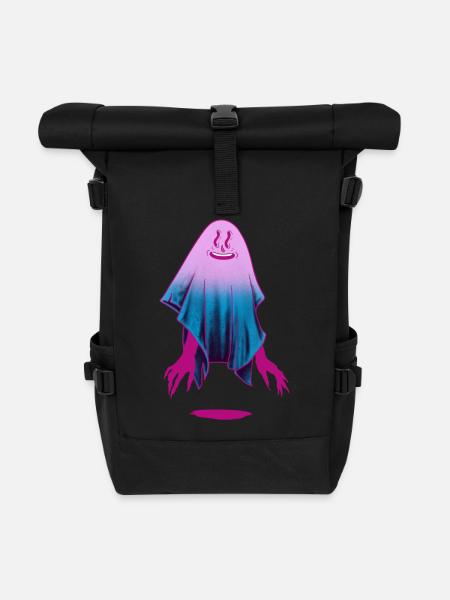 Ghost Color - Rolltop Rucksack - Schwarz
