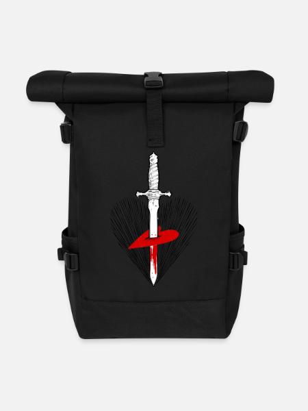 H&D - Rolltop Rucksack - Schwarz
