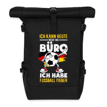 Funny Football Football Fan Gift - Roll Top Backpack - black - Front