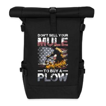 Verkaufe Nicht Deinen Muli Für Einen Pflug - Rolltop Rucksack - Schwarz - Vorne