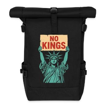 No Kings Patriotic Anti-Monarchy Liberty USA - Rolltop Rucksack - Schwarz - Vorne