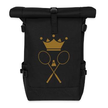 Badminton - Rolltop Rucksack - Schwarz - Vorne