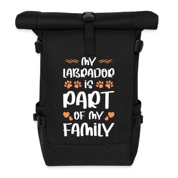 LABRADOR - Rolltop Rucksack - Schwarz - Vorne