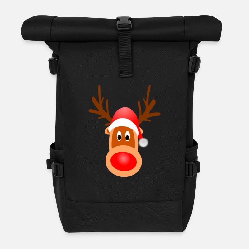 Christma s1008 - Roll Top Backpack - black