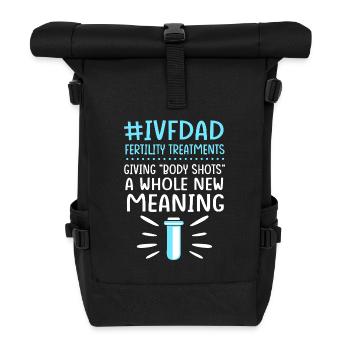 Embryo Transfer Day Fetus - Roll Top Backpack - black - Front