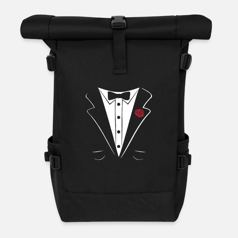 célibataire - Sac à dos roll top - noir