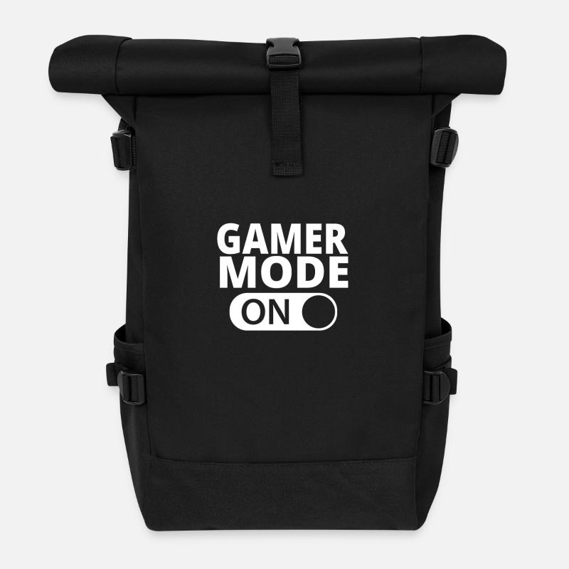 MODE SUR GAMER - Sac à dos roll top - noir