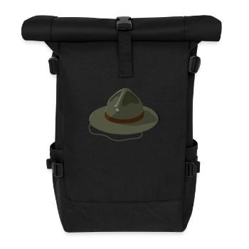 Scout Hut - Rolltop Rucksack - Schwarz - Vorne