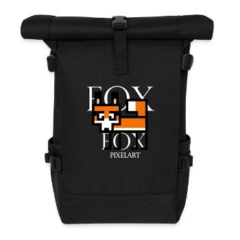 Pixelfox - Roll Top Backpack - black - Front