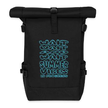 Summer Vibes - Roll Top Backpack - black - Front