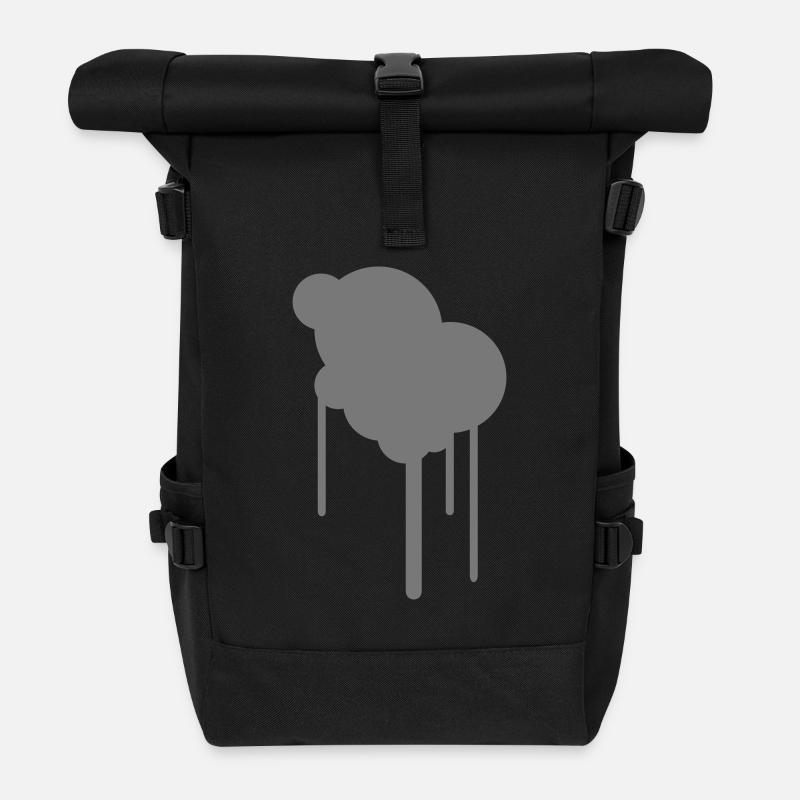 graffiti2 - Rolltop Rucksack - Schwarz